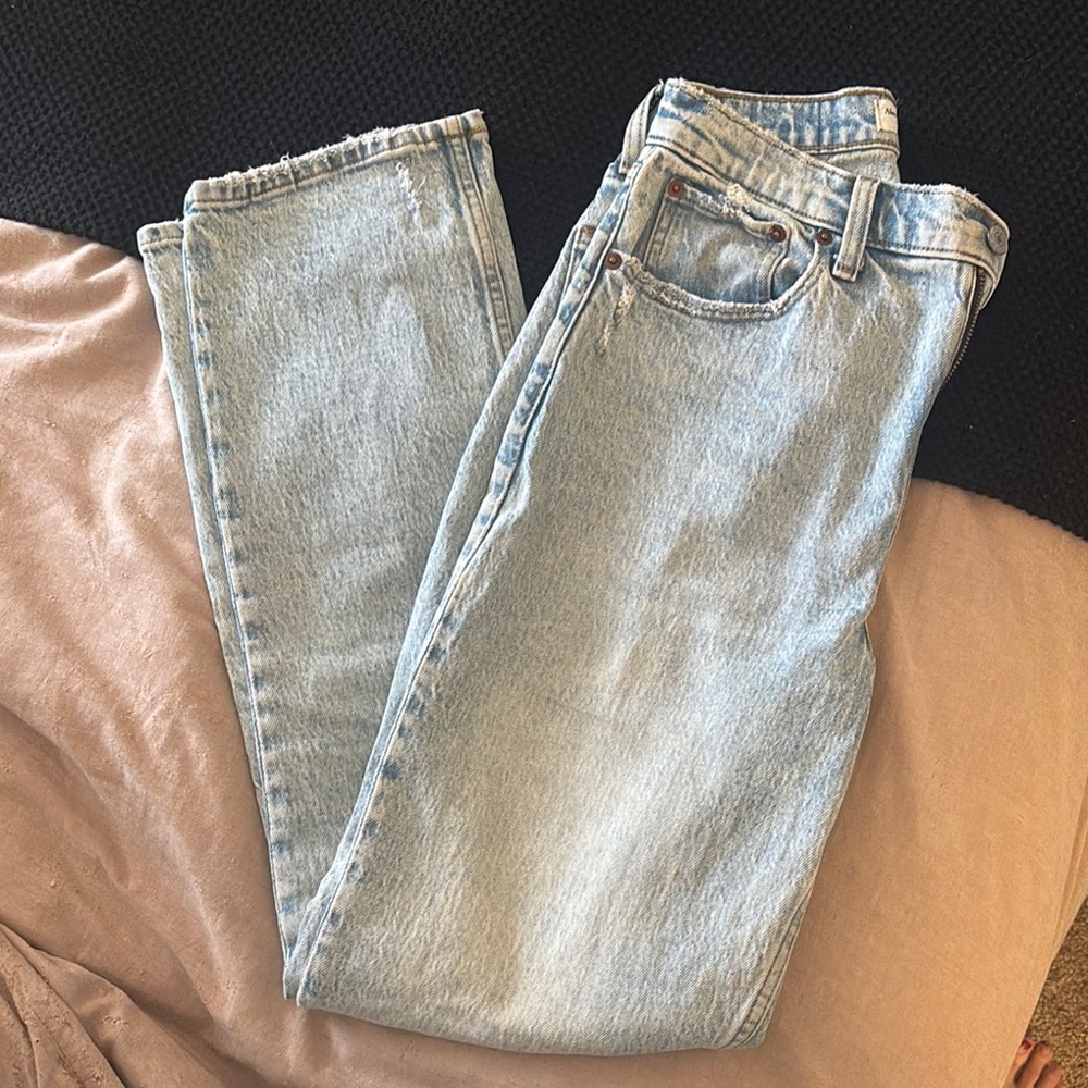 90s straight high rise Jean - curve love